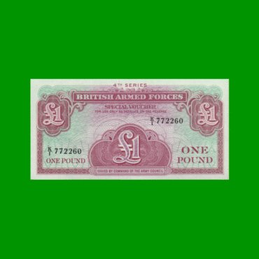 BILLETE DE INGLATERRA (GRAN BRETAÑA) 1 LIBRA, PICK M36, ESTADO SIN CIRCULAR.-