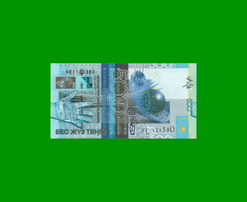 BILLETE DE KAZASTAN 500 TENGE, PICK 29b, AÑO 2006, ESTADO SIN CIRCULAR.-