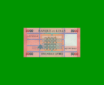 BILLETE DE LIBANO 5.000 LIVRE, PICK 91, AÑO 2021, ESTADO SIN CIRCULAR.-