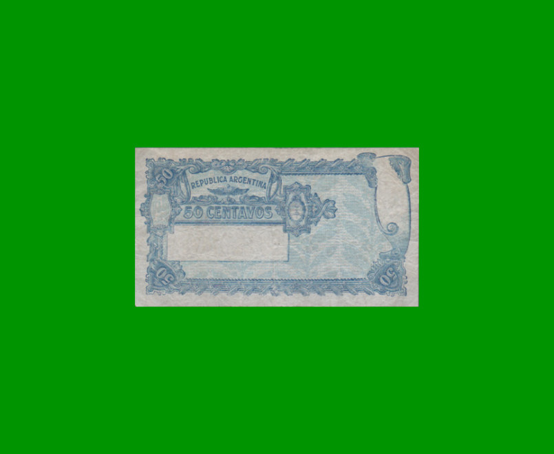 BILLETE CAJA DE CONVERSION 0,50 CTVOS, BOT 1528, AÑO 1925, ESTADO MUY BUENO.- - Imagen 2