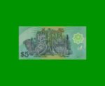 BILLETE DE BRUNEI 5 RINGGIT, POLYMERO, PICK 23b, AÑO 2002, ESTADO SIN CIRCULAR.- - Imagen 2