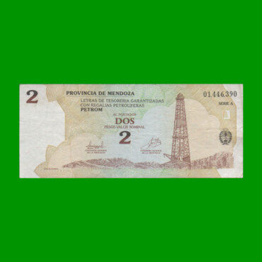 BONO DE MENDOZA $ 2,00, EC 369, AÑO 2002, ESTADO BUENO+.-
