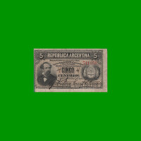 BILLETE FRACCIONARIO 0,5 CTVOS, NC 354c, AÑO 1883, ESTADO MUY BUENO.-