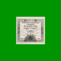 BILLETE DE FRANCIA 15 SOLS, PICK A65, AÑO 1792, ESTADO SIN CIRCULAR.-