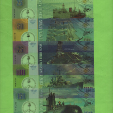 COLECCION DE BONOS APNA 2018 - TEMATICA NAVIOS EMBLEMATICOS, S/C.-