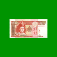 BILLETE DE MONGOLIA 5 TUGRIK, PICK 61Ba, AÑO 2008, ESTADO SIN CIRCULAR.-