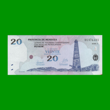 BONO DE MENDOZA $ 20,00, EC 372, AÑO 2002, ESTADO EXCELENTE.-
