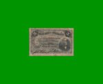 BILLETE FRACCIONARIO 0,05 CTVOS, BOT 1011, AÑO 1891, ESTADO BUENO+.-