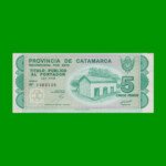 BONO CATAMARCA $5,00, EC 232, SERIE B, ESTADO SIN CIRCULAR.-
