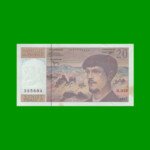 BILLETE DE FRANCIA 20 FRANCOS, PICK 151i, AÑO 1997, ESTADO EXCELENTE.-
