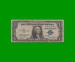 BILLETE DE EEUU 1,00 DOLAR, SELLO AZUL, PICK 416D1, ESTADO BUENO.-