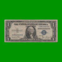 BILLETE DE EEUU 1,00 DOLAR, SELLO AZUL, PICK 416D1, ESTADO BUENO.-