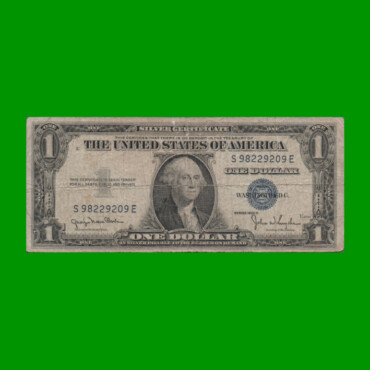 BILLETE DE EEUU 1,00 DOLAR, SELLO AZUL, PICK 416D1, ESTADO BUENO.-