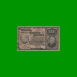 BILLETE FRACCIONARIO 0,10 CTVOS, BOT 1019, AÑO 1891, ESTADO BUENO.-