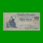 BILLETE CAJA DE CONVERSION $ 10,00, BOT 1634, AÑO 1934, ESTADO MUY BUENO-.-