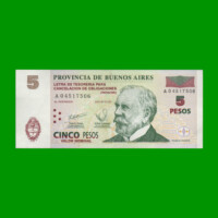 BONO DE BUENOS AIRES $5,00, EC 214, AÑO 2001, ESTADO MUY BUENO+.-