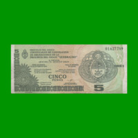 BONO CHACO $5,00, EC 245, SERIE 1, ESTADO MUY BUENO- .-