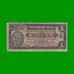 BILLETE PROVINCIA DE SANTA FE $ 1,00, PICK S2214, AÑO 1890, ESTADO MUY BUENO.-