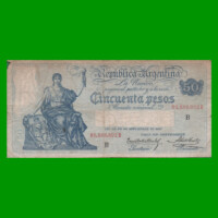 BILLETE CAJA DE CONVERSION $ 50,00, BOT 1659, AÑO 1926, ESTADO MUY BUENO.-