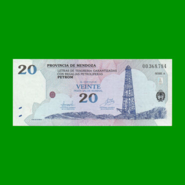 BONO DE MENDOZA $ 20,00, EC 372, AÑO 2002, ESTADO EXCELENTE+.-