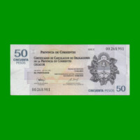 BONO CORRIENTES $50,00, EC 323, SERIE C, ESTADO EXCELENTE- .-
