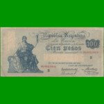 BILLETE CAJA DE CONVERSION $ 100,00, BOT 1686, AÑO 1926, ESTADO MUY BUENO+.-