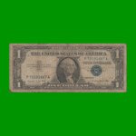 BILLETE DE EEUU 1,00 DOLAR, SELLO AZUL, PICK 419a, ESTADO BUENO.-