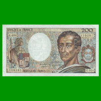 BILLETE DE FRANCIA 200 FRANCOS, PICK 155b, AÑO 1987, ESTADO MUY BUENO.-