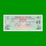 BONO DE TUCUMAN 1,00 AUSTRAL, EC 098, AÑO 1987, ESTADO SIN CIRCULAR.-