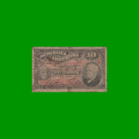 BILLETE FRACCIONARIO 0,10 CTVOS, BOT 1045, AÑO 1895, ESTADO BUENO.-