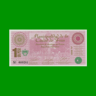 BONO DE LA MUNICIPALIDAD DE FRIAS $1,00, SERIE C, AÑO 1997, ESTADO SIN CIRCULAR.-