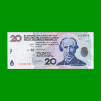 BONO NACIONAL $ 20,00, EC 206, AÑO 2001, ESTADO EXCELENTE.-