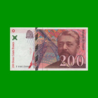 BILLETE DE FRANCIA 200 FRANCOS, PICK 159b, AÑO 1996, ESTADO EXCELENTE- .-