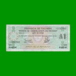 BONO DE TUCUMAN 1,00 AUSTRAL, EC 099, AÑO 1988, ESTADO MUY BUENO+.-