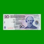 BONO NACIONAL $ 20,00, EC 206, AÑO 2001, ESTADO SIN CIRCULAR.-
