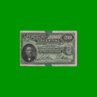 BILLETE FRACCIONARIO 0,20 CTVOS, BOT 1048, AÑO 1895, ESTADO REGULAR.-