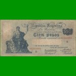 BILLETE CAJA DE CONVERSION $ 100,00, BOT 1689, AÑO 1930, ESTADO MUY BUENO.-