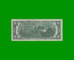 BILLETE DE EEUU 2,00 DOLARES, SELLO AZUL, PICK 461, ESTADO BUENO.- - Imagen 2