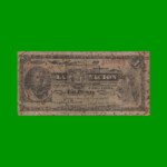 BILLETE LA NACION $ 1,00, RESELLO  AÑO 1897, PICK 218 , AÑO 1895, ESTADO BUENO.-
