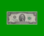 BILLETE DE EEUU 2,00 DOLARES, SELLO AZUL, PICK 461, ESTADO BUENO.-
