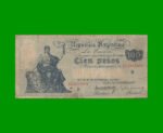BILLETE CAJA DE CONVERSION $ 100,00, BOT 1690, AÑO 1931, ESTADO MUY BUENO.-