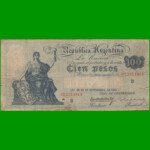 BILLETE CAJA DE CONVERSION $ 100,00, BOT 1690, AÑO 1931, ESTADO MUY BUENO.-