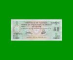 BONO DE TUCUMAN 1,00 AUSTRAL, EC 099, AÑO 1988, ESTADO SIN CIRCULAR.-
