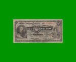 BILLETE LA NACION $ 1,00, RESELLO  AÑO 1897, PICK 218, AÑO 1895, ESTADO MUY BUENO.-