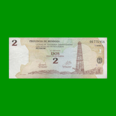 BONO DE MENDOZA $ 2,00, EC 369, AÑO 2002, ESTADO MUY BUENO.-