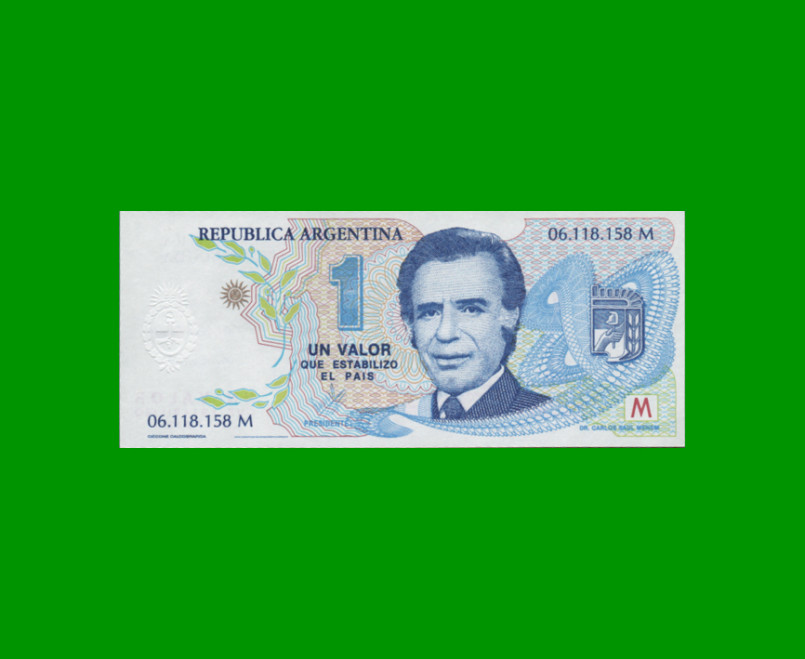 BILLETE DE CARLOS MENEM, AÑO 1989 -1995, FANTASIA ESTADO SIN CIRCULAR.-