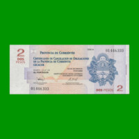 BONO CORRIENTES $2,00, EC 310, SERIE A, ESTADO SIN CIRCULAR.-