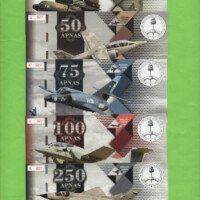 COLECCION DE BONOS APNA 2019 - TEMATICA AVIONES - MALVINAS, S/C.-