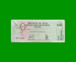 BONO DE SALTA $a100,00, EC 001, AÑO 1985, ESTADO MUY BUENO+.-