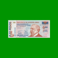 BONO DE BUENOS AIRES 0,50CTVOS, EC 210, AÑO 2001, ESTADO SIN CIRCULAR.-